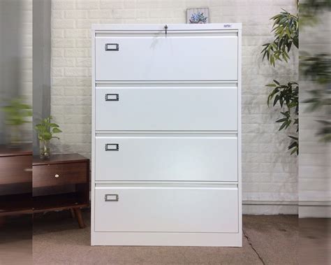 4-drawer steel lateral file cabinet|lockable 4 drawer file cabinet.